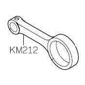 Дышло механизма стачивающего петлителя KM212 (original)