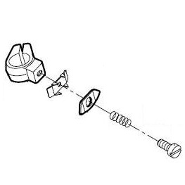 Хомут игловодителя в сборе KG41-A (original)
